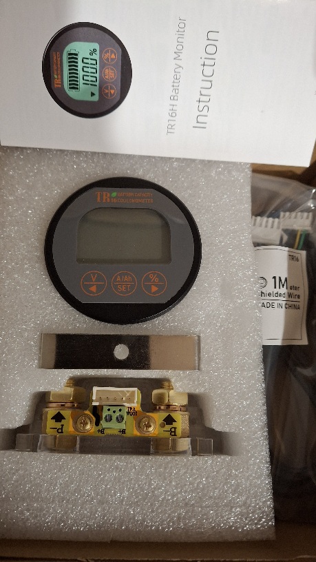 TR16H Battery monitor with 100A shunt